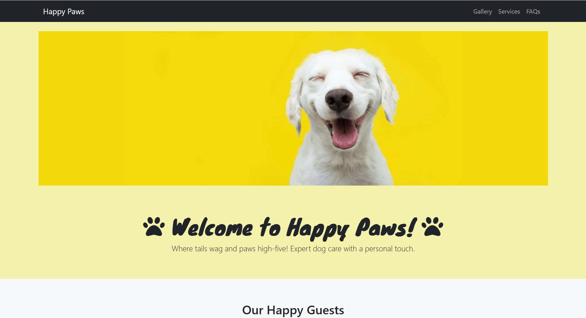 Pawfect Pet Care project screenshot